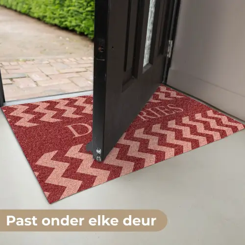 Familie - In - Patroon - Terracotta Deurmat klein -USP_NL