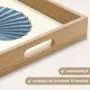 Ribbels - Blauw - Schelp Dienblad Rechthoek middel -USP_HandgreepNL