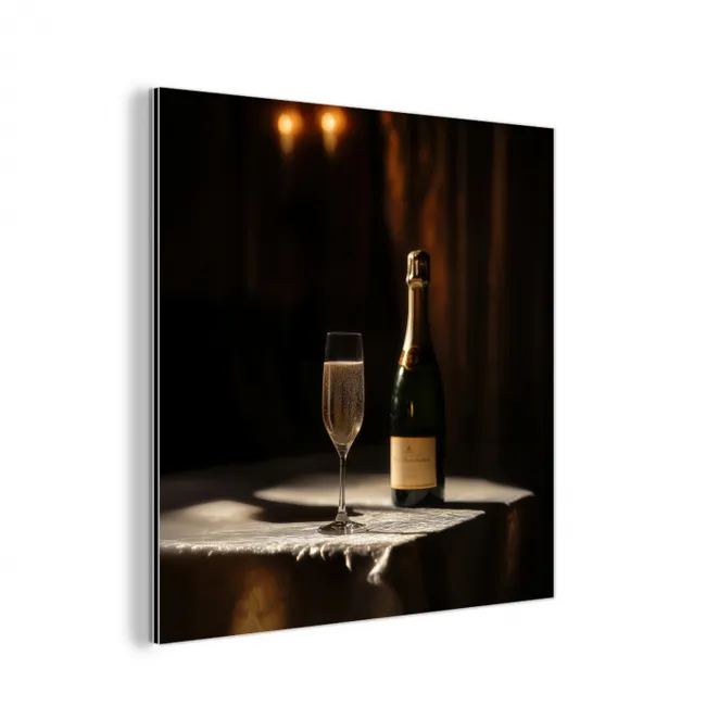 Prosecco - Bubbels - Sfeervol - Drank aluminium wit klein -3d