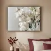 Lelies - Boekte - Wit - Meeldraden Textielframe zwart klein -sfeer1