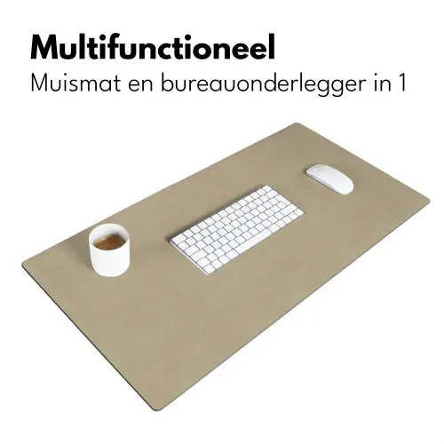 Zandkleur - Korrelige structuur - Beton Muismat XXL klein 681 -sfeer4