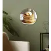 Pannenkoeken - Banaan - Siroop - Wit - Beige Wandcirkel plexiglas klein -sfeer3