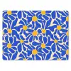 Abstract - Bloem - Blauw muismat rubber klein 262 -3d
