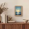 Meeuwen - Zee - Wolken -Blauw Light Box met kabel (Tafellamp) klein -sfeer2