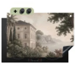 Zee - Villa - Beige Inductie beschemer met haakjes klein -3d