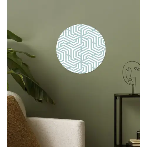 Patronen - Abstract - Driehoek - Geometrie Wandcirkel behangsticker klein 186 -sfeer2