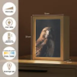 Roofvogel - Buizerd - Bruin Light Box met kabel (Kinderlampje) klein -USP_FR