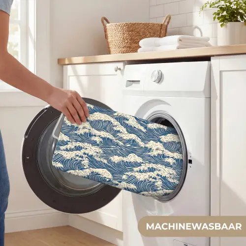 Golven - Klassiek - Blauw WCmat klein 1009 -USP_WasbaarNL
