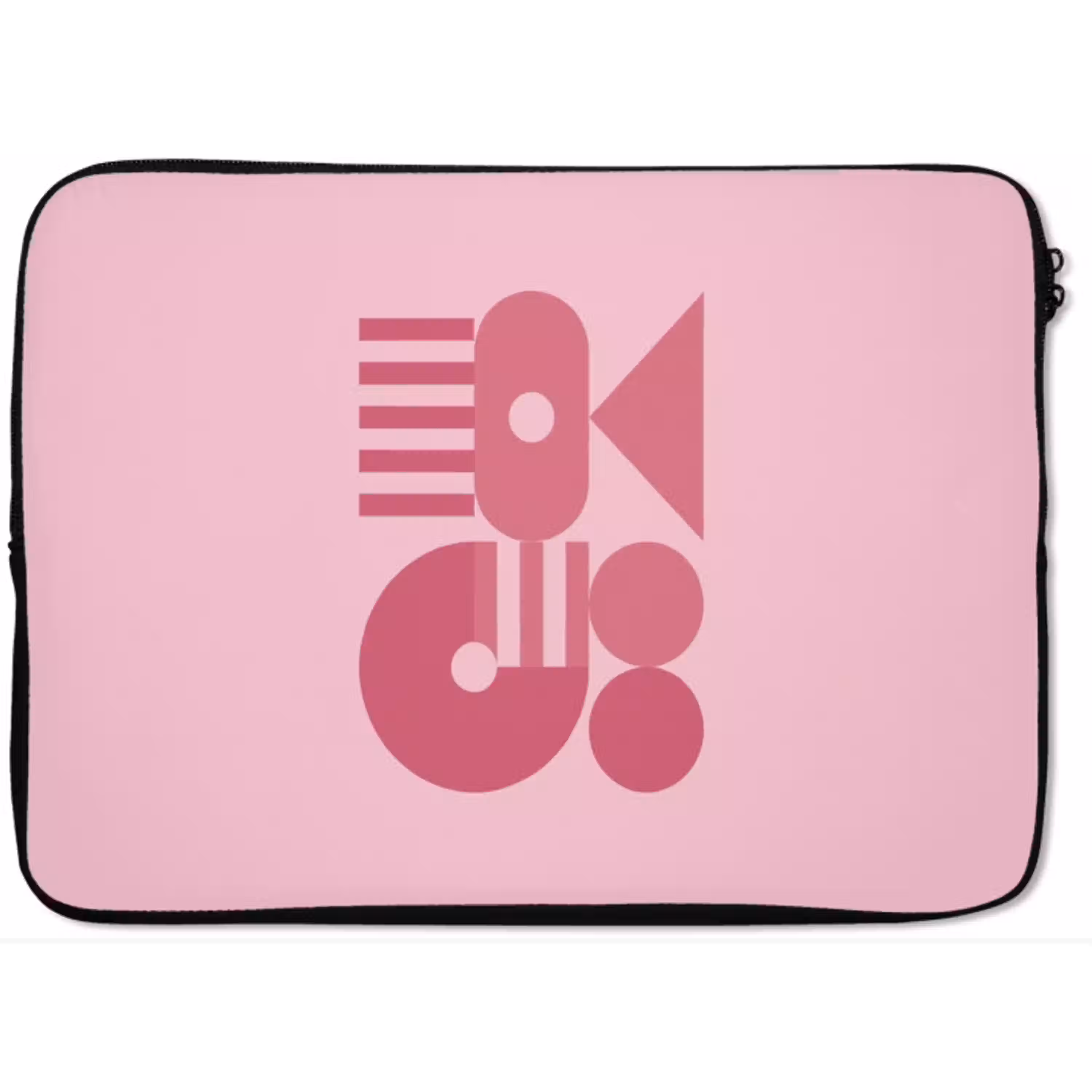 Abstract - Geometrisch - Vormen - Roze laptophoes neopreen klein -zkaufland3dotto