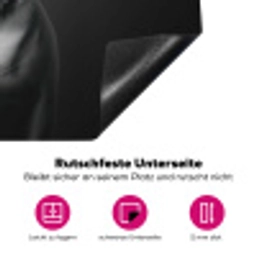Buldog - Hond - Glas Inductie beschermer vinyl 3mm klein -zzzzzzz-lf-onderkant