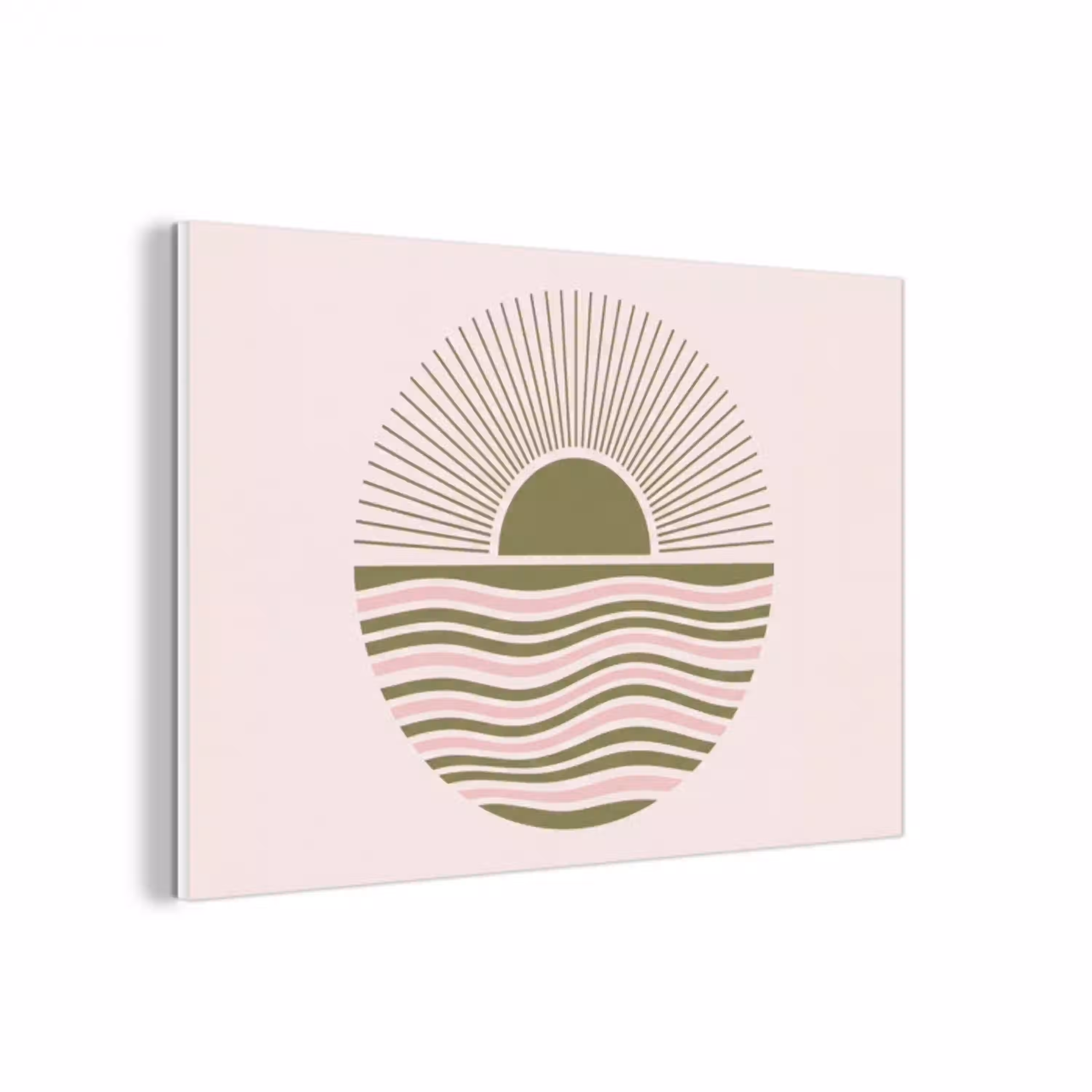 Zon - Zee - Abstract - Modern - Roze forex 5mm xxl -3d
