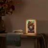 Vrouw - Frambozen - Bladeren Light Box met kabel (Tafellamp) klein -sfeer4