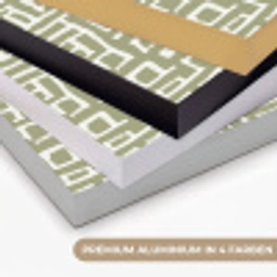 Grafisch - Patroon - Groen Textielframe zwart klein 947 -USP_kleurenDE