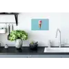 Bolletjes - Schepijs - Hoorntje - Blauw Muursticker klein -keuken