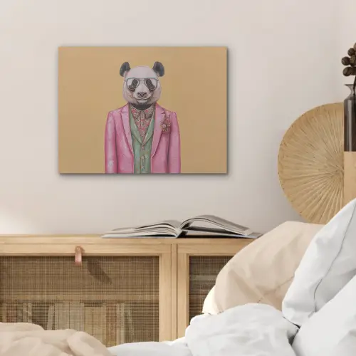 Panda - Pak - Zonnebril - Blauw PET vilt klein -sfeer3