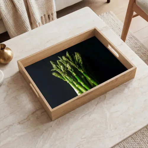 Asperges - Felgroen Dienblad Rechthoek middel -sfeer1