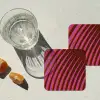 Lijnen - Rood - Beweging onderzetter kurk middel -sfeer4