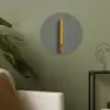 Potlood - Schilderij - Geel Akoestische PET Vilt - Rond klein -sfeer2