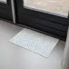 Zebra - Motief - Blauw - Wit Deurmat klein 898 -sfeer2