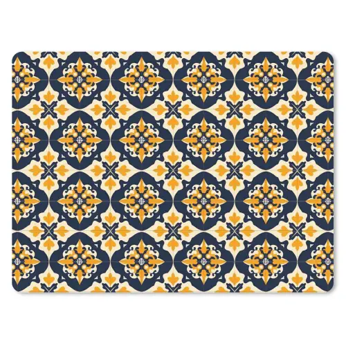 Patroon - Siertegel - Kleurrijk muismat rubber klein 262 -3d