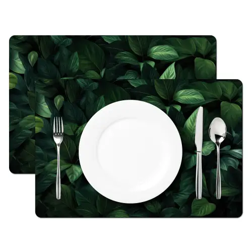 Bladeren - Ovaal - Groen - Nerven Placemat vinyl groot -zzsfeer2_Kitchenyeah-website