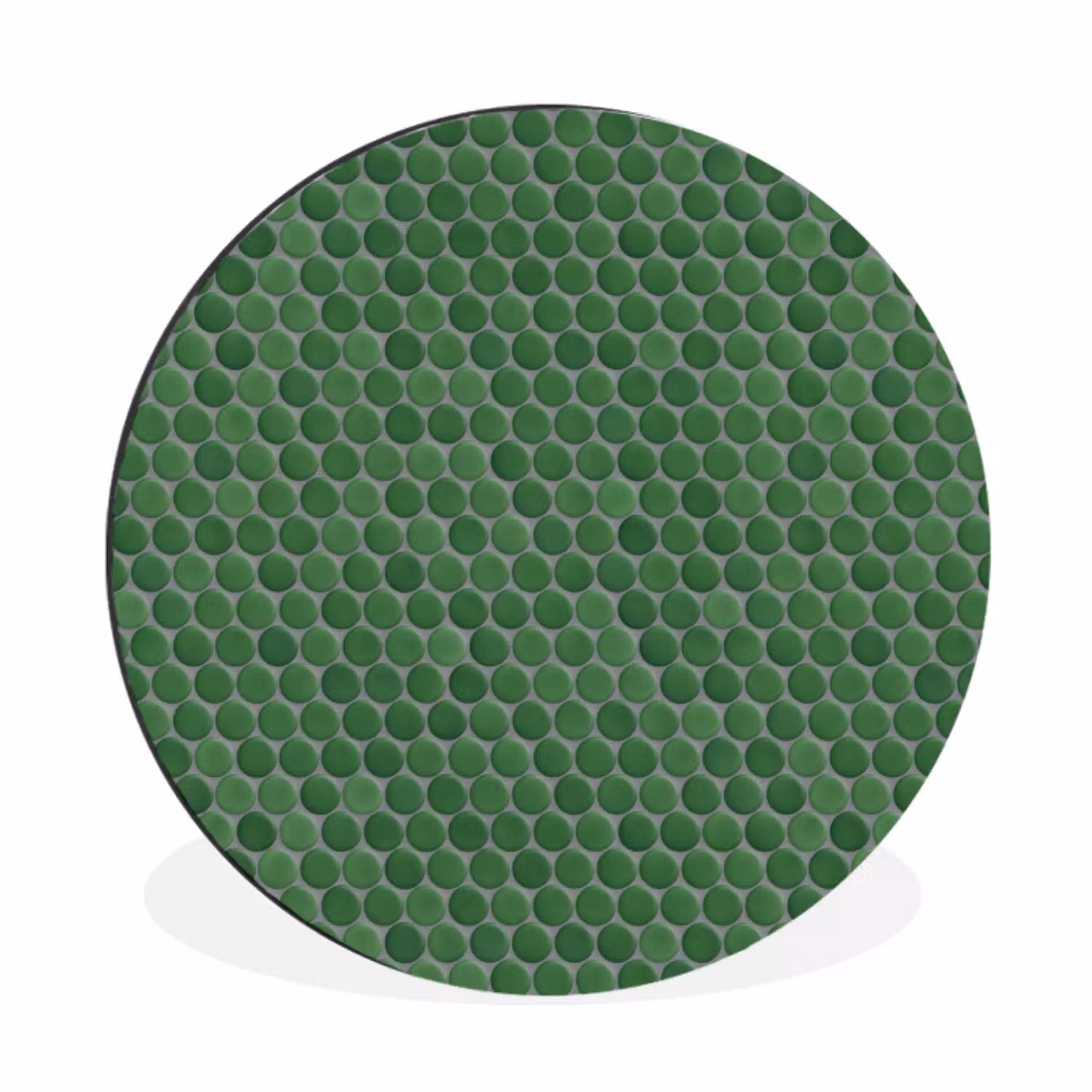 Penny - Mozaïek - Bosgroen - Green Wandcirkel aluminium klein 190 -3d