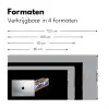 Hotdog - Porselein - Delfts blauw - Eten Muismat XXL klein -sfeer5