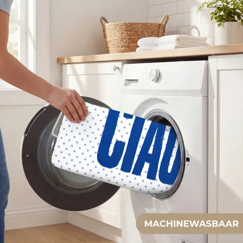 Ciao - Blauw - Stippen Badmat klein -USP_WasbaarNL
