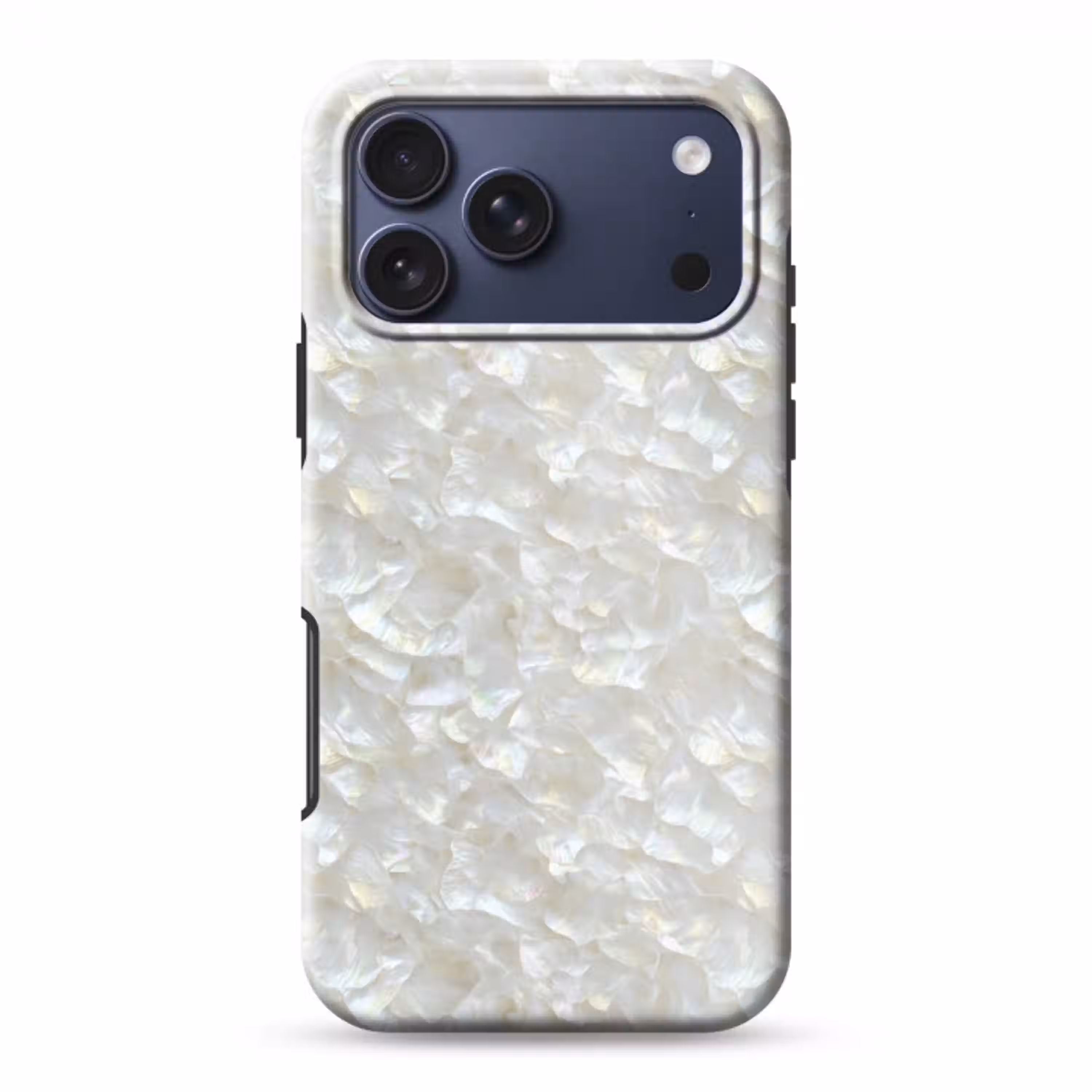 Parelmoerglans - Wit - Schelp Toughcase MagSafe Apple iPhone 17 Pro Max klein 1019 -3d