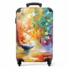 Kleurrijk - Olieverf - Water - Boot NBS - Handbagage koffer - Kinderen Unisex middel -productfoto_recht