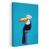 Tucan - Sokkel - Vogel - Koksmuts KitchenYeah - Keuken - Canvas klein -3d