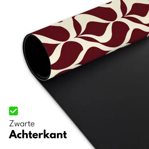 Rood - Druppelpatroon - Grafisch Muismat XXL klein 681 -sfeer2