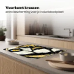 Vlinder - Vleugel - Geel Inductie beschermer vinyl 3mm klein -sfeer1