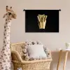 Friet - Goud - Chrome - Eten Wandkleed katoen klein -wsfeer5_kind