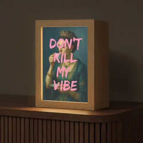 Vrouw - Portret - Kroon Light Box met kabel (Tafellamp) klein -z3d_website