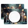 Kerstvreugde - Sneeuw - Kleurrijk Placemat vinyl groot -zzsfeer2_Kitchenyeah-website
