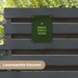 Donkergroen - Quote - Zon - Zomer tuinposter los doek klein -sfeer3