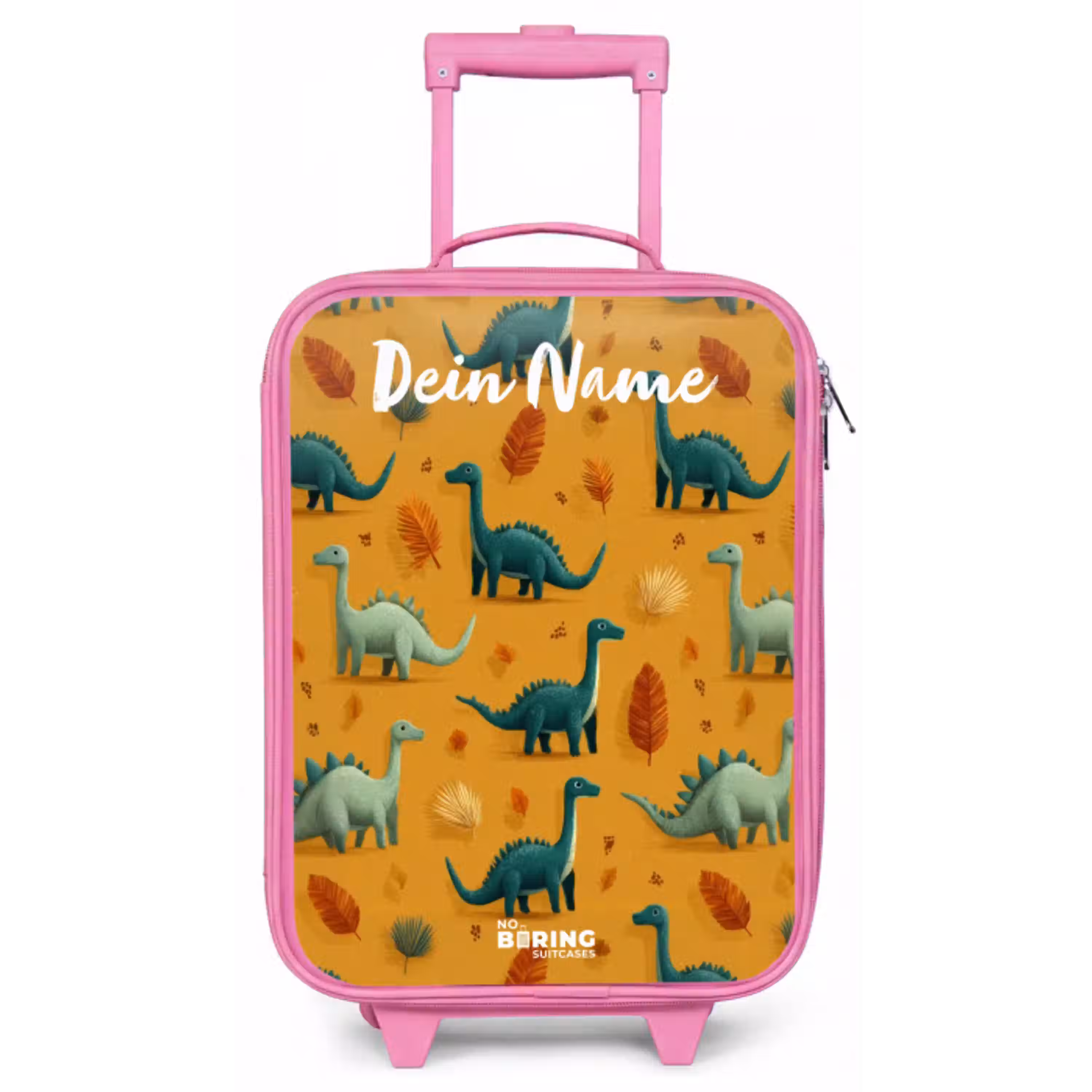 Dino - Dieren - Patroon Kinderkoffer - Roze klein -zz3dotto