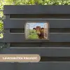 Doorkijk - Koe - Weiland - Landschap - Dieren tuinposter los doek klein -sfeer3