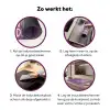 Follow your dreams - Paars - Penseeltextuur Inductie beschermer vinyl 3mm klein -zzzzzzz-cc-werking