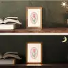 Tulp - Lijst - Ovaal - Illustratie Light Box met kabel (Tafellamp) klein -sfeer3