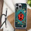 Bloemen - Lieveheersbeestje - Hartje - Rood Hoesje iPhone 16 Pro Max met koord klein -sfeer4