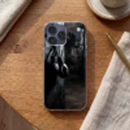 Bokshandschoenen - Muur - Duister - Zwart Telefoonhoesje iPhone 17 Pro Max klein -sfeer1