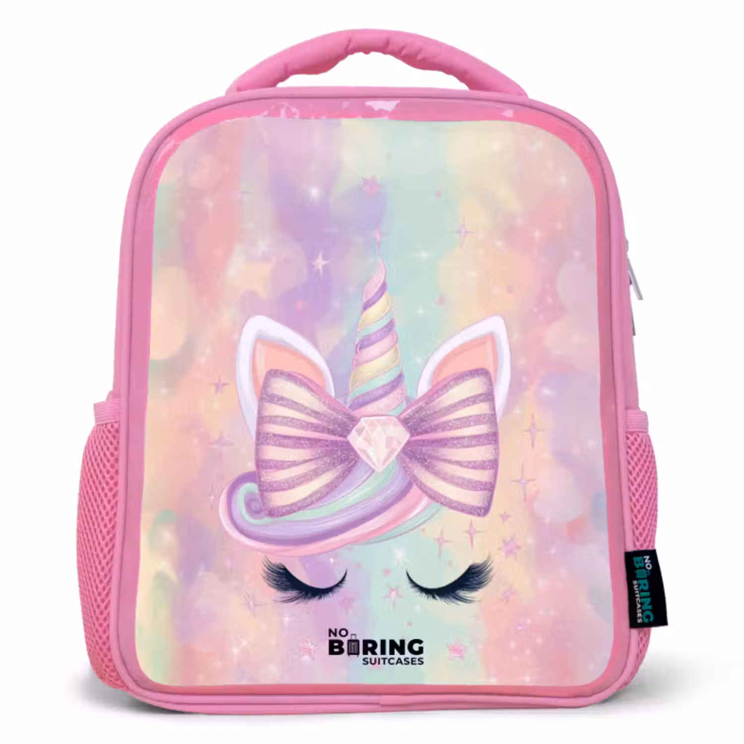 Rucksack Kind - Rosa - Einhorn - Glitzer - Regenbogen - Pastell