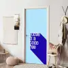 Today is a good day - Blauw - Schaduw deurposter klein -sfeer6