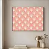 Waaier - Motief - Zalmroze Textielframe - compleet frame klein 947 -sfeer2