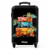 Stapel koffers als street art NBS - Handbagage koffer - Unisex middel -productfoto_recht