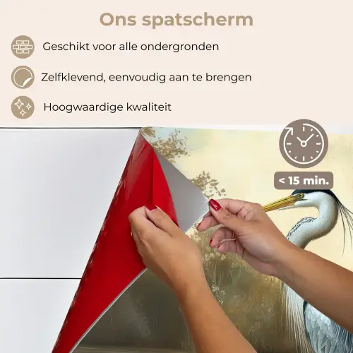 Reiger - Water - Planten keuken achterwand spatscherm klein -spatscherm_NL