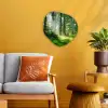 Natuur - Bomen - Bos - Groen - Zon - Gras - Planten Wandcirkel Organisch Forex 3mm klein -sfeer4