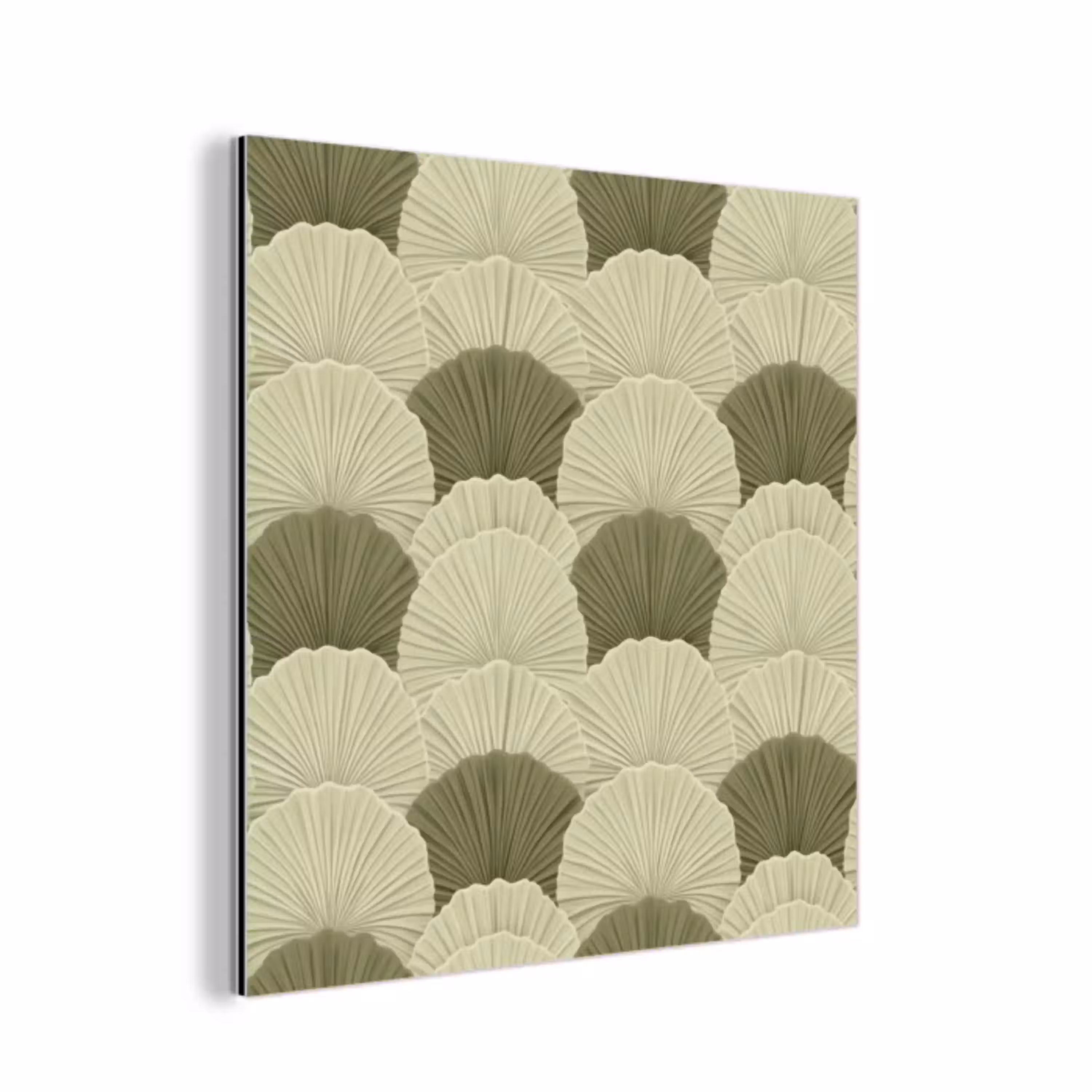 Bladeren - Structuur - Groen aluminium wit klein 46 -3d